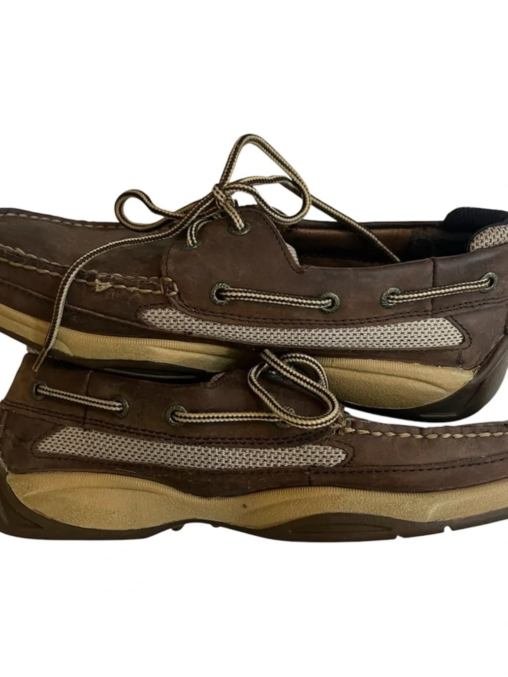 Sperry Topsider Brown Leather Lace-Up Boat Shoes